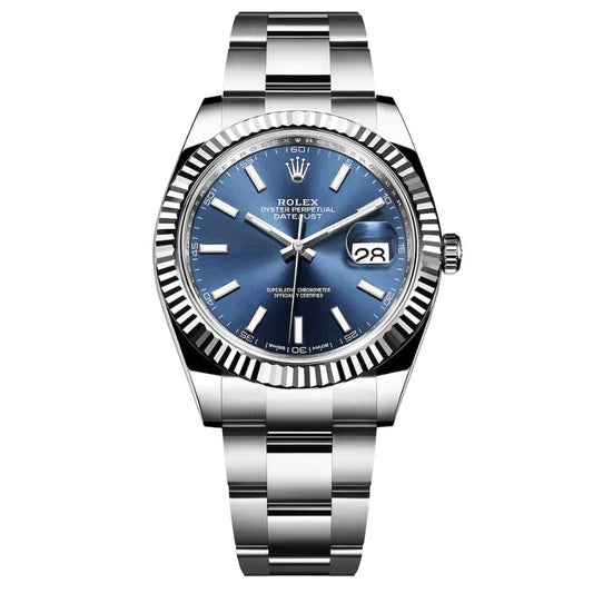 Orologio Rolex Datejust 41 mm oyster cinturino in acciaio inox jubilee, presentato in scatola rolex.