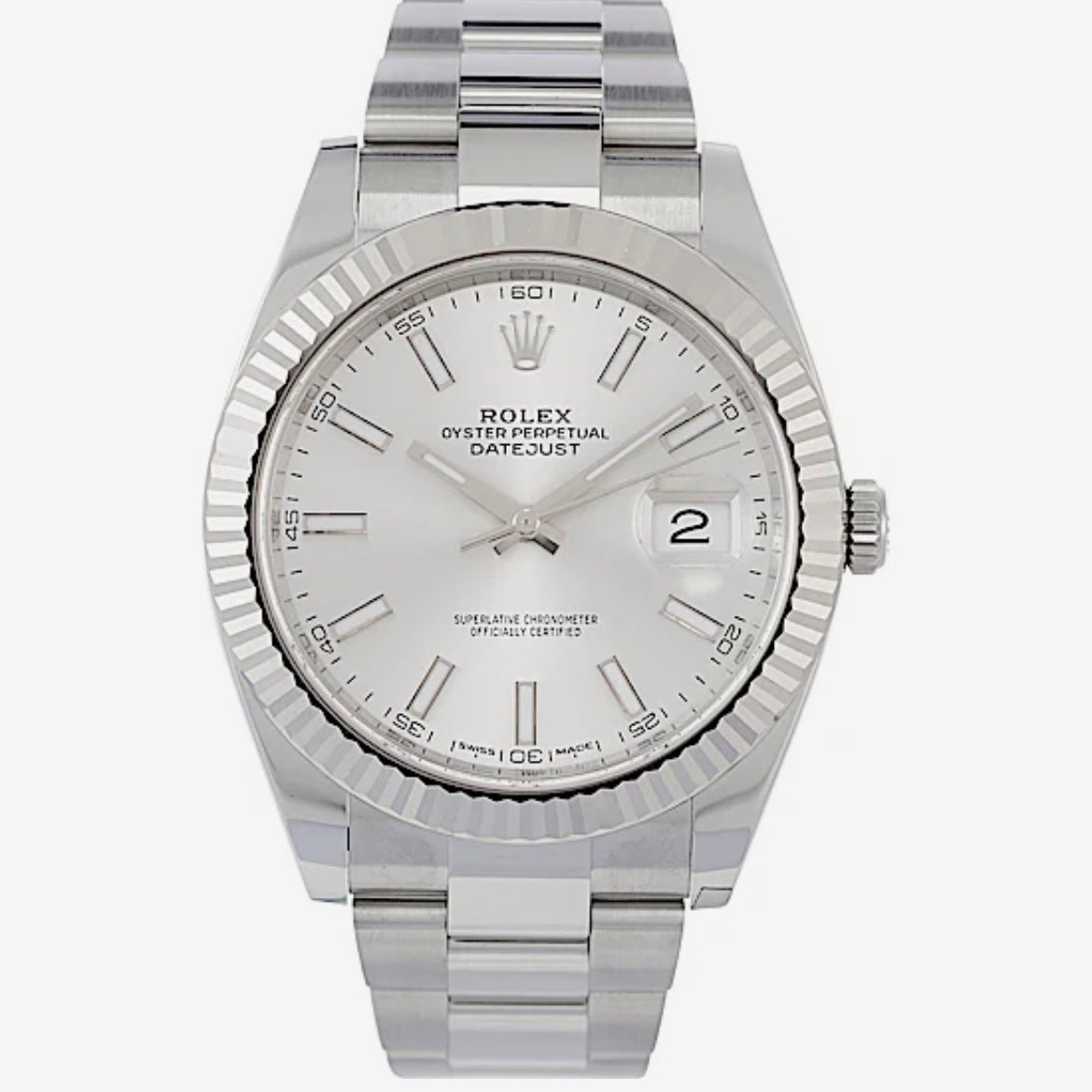 Orologio Rolex Datejust 41 mm oyster cinturino in acciaio inox jubilee, presentato in scatola rolex.